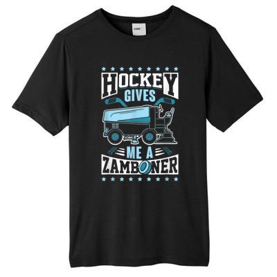 Funny Hockey For Men Hockey Gives Me A Zamboner Tall Fusion ChromaSoft Performance T-Shirt