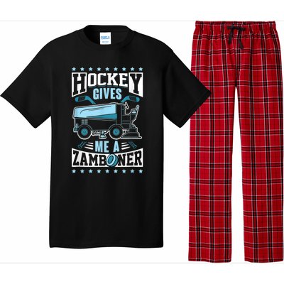 Funny Hockey For Men Hockey Gives Me A Zamboner Pajama Set