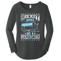 Funny Hockey For Men Hockey Gives Me A Zamboner Women's Perfect Tri Tunic Long Sleeve Shirt