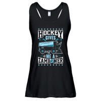 Funny Hockey For Men Hockey Gives Me A Zamboner Ladies Essential Flowy Tank