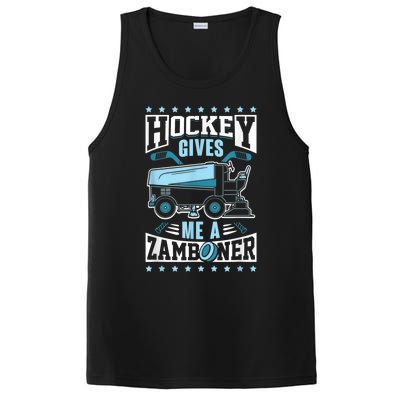 Funny Hockey For Men Hockey Gives Me A Zamboner PosiCharge Competitor Tank