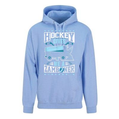 Funny Hockey For Men Hockey Gives Me A Zamboner Unisex Surf Hoodie