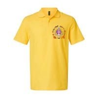 Funny Halloween Fall Autumn Namaste Yoga Skeleton Softstyle Adult Sport Polo