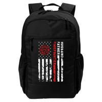 Firefighter Husband Father Fireman Fathers Day Gift For Dad Backpack