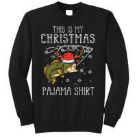 Festive Holiday Fishing Pajama for Dad Sweatshirt