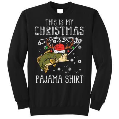 Festive Holiday Fishing Pajama for Dad Sweatshirt