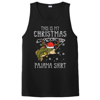 Festive Holiday Fishing Pajama for Dad PosiCharge Competitor Tank