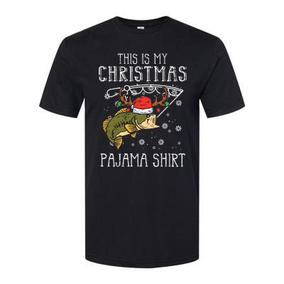 Festive Holiday Fishing Pajama for Dad Softstyle CVC T-Shirt