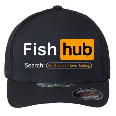 Fish Hub Funny Dirty Fishing Joke MILF Man I Love Fishing Flexfit Unipanel Trucker Cap