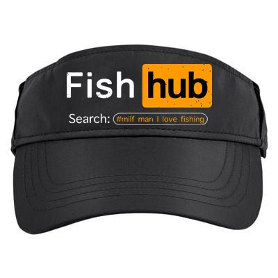Fish Hub Funny Dirty Fishing Joke MILF Man I Love Fishing Adult Drive Performance Visor