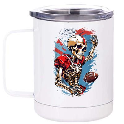 Football Halloween 12 oz Stainless Steel Tumbler Cup