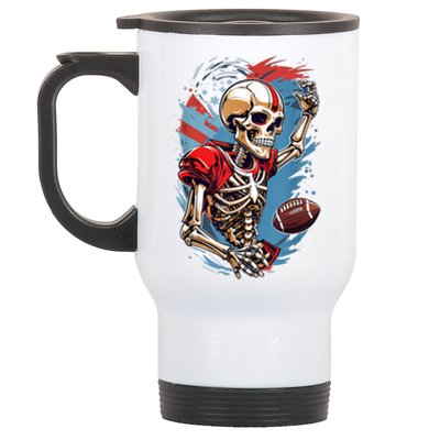 Football Halloween Stainless Steel Travel Mug