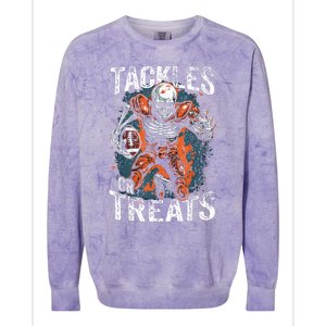 Football Halloween Colorblast Crewneck Sweatshirt