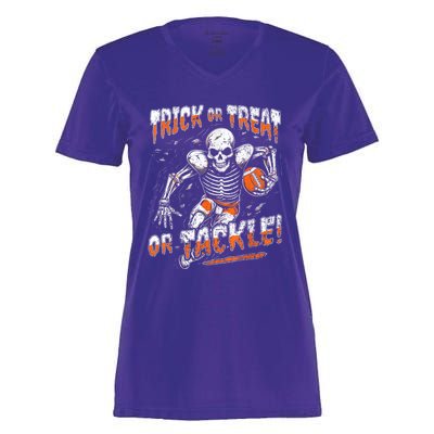 Football Halloween Women's Momentum V-Neck T-Shirt