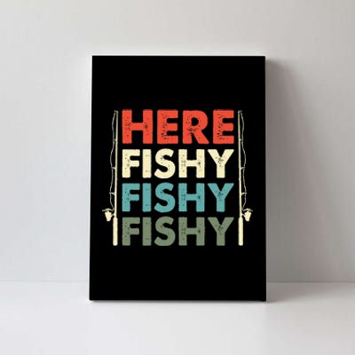 Fish Hunting Fishing Fishrod Fisherman Canvas