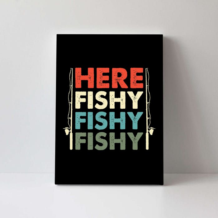 Fish Hunting Fishing Fishrod Fisherman Canvas