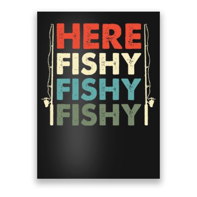 Fish Hunting Fishing Fishrod Fisherman Poster