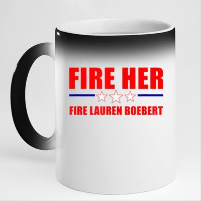 Fire Her Fire Lauren Boebert 11oz Black Color Changing Mug