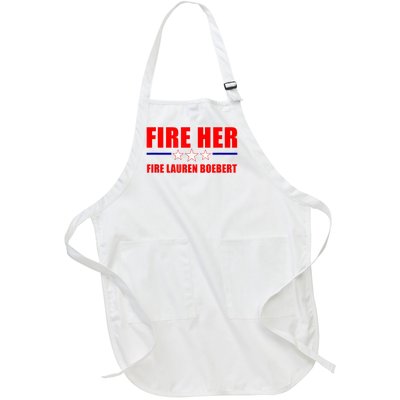 Fire Her Fire Lauren Boebert Full-Length Apron With Pockets