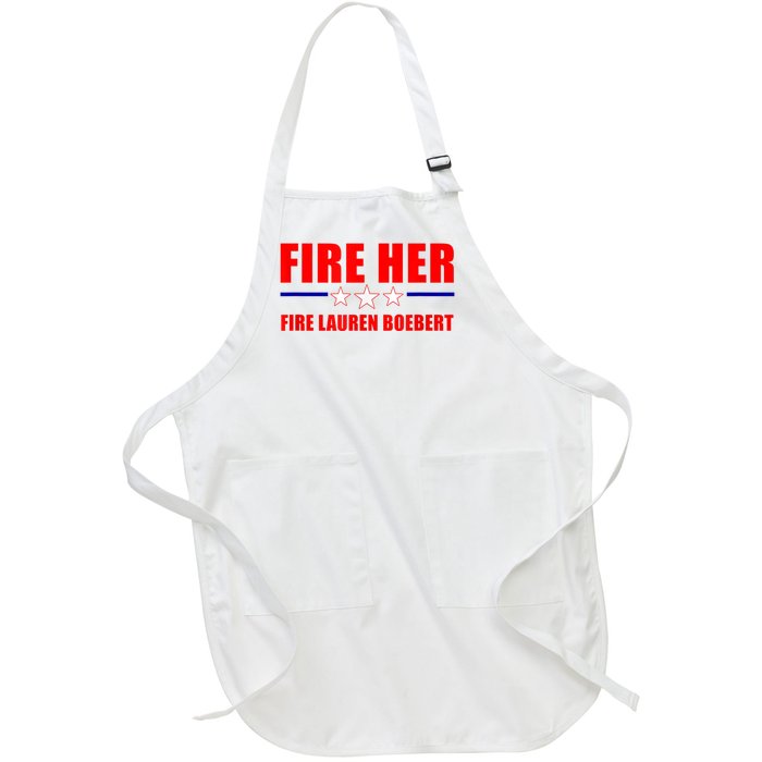 Fire Her Fire Lauren Boebert Full-Length Apron With Pockets