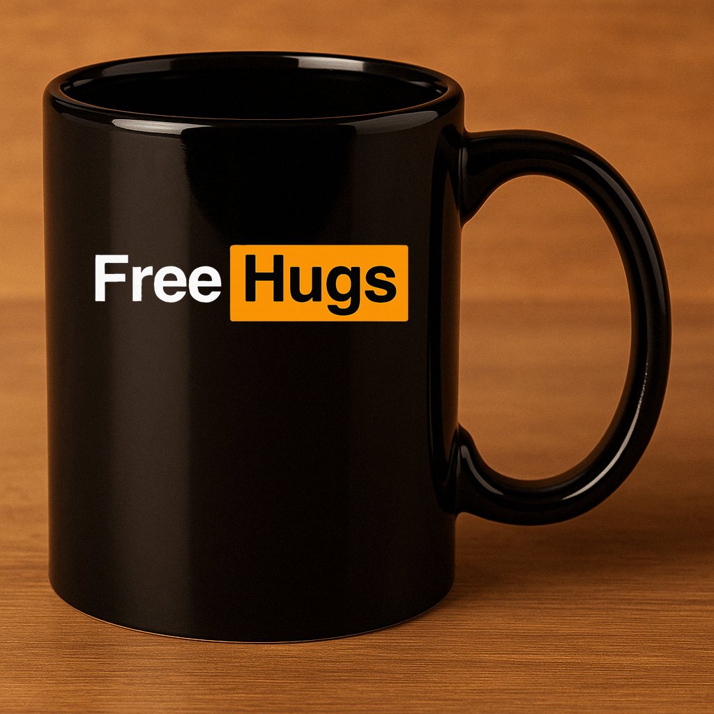 Free Hugs 11oz C Handle Ceramic Mug