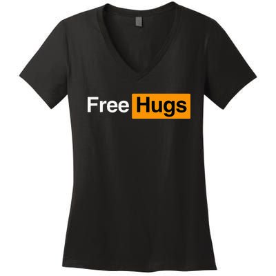 Free Hugs Women's V-Neck T-Shirt