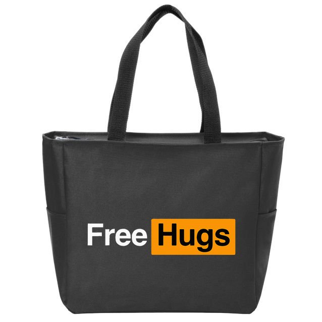 Free Hugs Zip Tote Bag