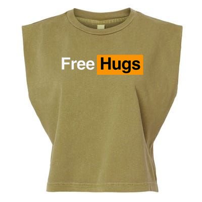 Free Hugs Garment-Dyed Women's Muscle Tee