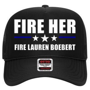 Fire Her Fire Lauren Boebert High Crown Mesh Back Trucker Hat