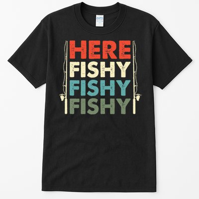 Fish Hunting Fishing Fishrod Fisherman Tall T-Shirt