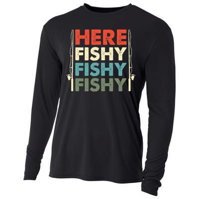 Fish Hunting Fishing Fishrod Fisherman Cooling Performance Long Sleeve Crew