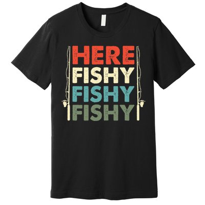 Fish Hunting Fishing Fishrod Fisherman Premium T-Shirt