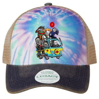 Funny Halloween Friends Gift Legacy Tie Dye Trucker Hat