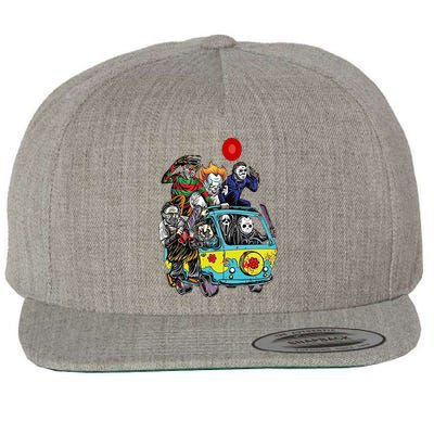 Funny Halloween Friends Gift Wool Snapback Cap