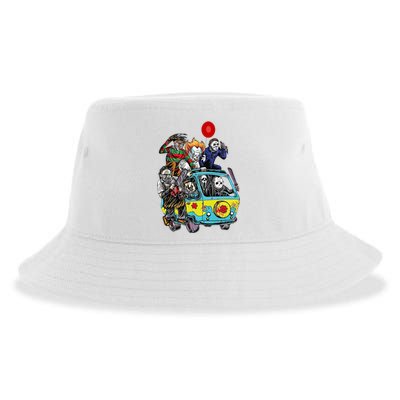 Funny Halloween Friends Gift Sustainable Bucket Hat