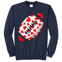 Funny Hearts Football Lover Matching Sports Valentines Day Sweatshirt