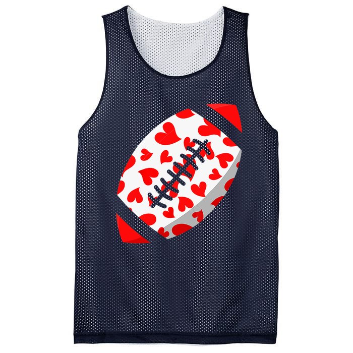 Funny Hearts Football Lover Matching Sports Valentines Day Mesh Reversible Basketball Jersey Tank