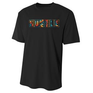 Funny Hustle For And Women Cool Humble Performance Sprint T-Shirt