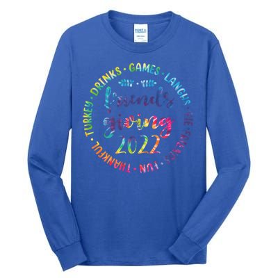 Funny Happy Friendsgiving Great Gift Turkey Friends Giving Gift Tall Long Sleeve T-Shirt