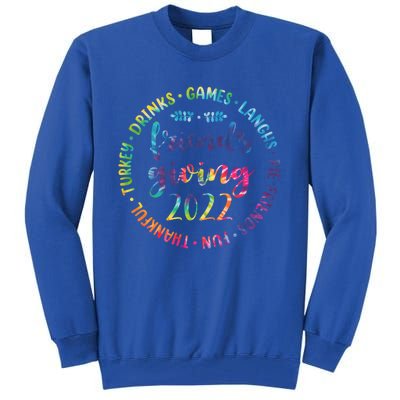 Funny Happy Friendsgiving Great Gift Turkey Friends Giving Gift Tall Sweatshirt