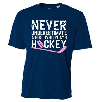 Funny Hockey For Wo Girls Ice Hockey Player Hockey Lovers Cooling Performance Crew T-Shirt