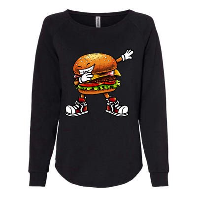 Funny Hamburger For Women Fast Food Womens California Wash Sweatshirt