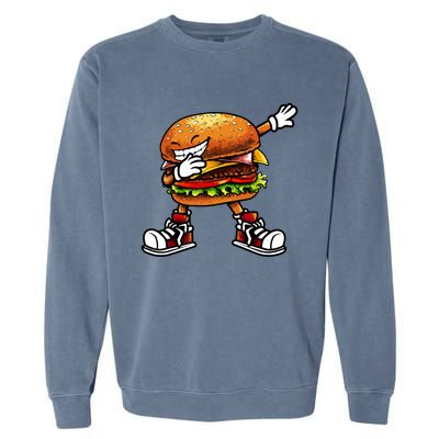 Funny Hamburger For Women Fast Food Garment-Dyed Sweatshirt