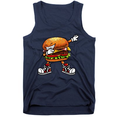 Funny Hamburger For Women Fast Food Tank Top