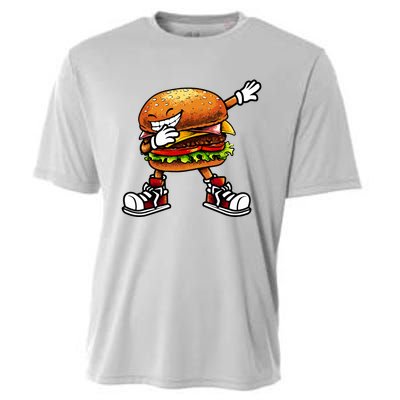 Funny Hamburger For Women Fast Food Cooling Performance Crew T-Shirt