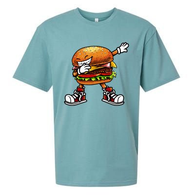 Funny Hamburger For Women Fast Food Sueded Cloud Jersey T-Shirt