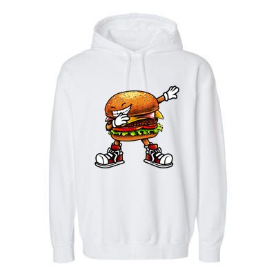 Funny Hamburger For Women Fast Food Garment-Dyed Fleece Hoodie