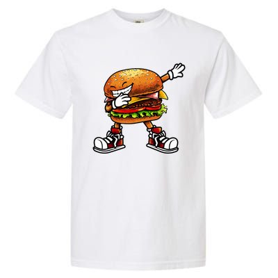 Funny Hamburger For Women Fast Food Garment-Dyed Heavyweight T-Shirt