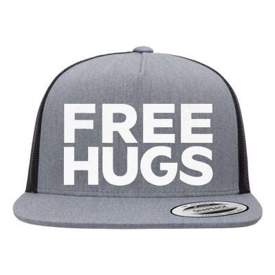 Free Hugs Funny Free Hugs Flat Bill Trucker Hat