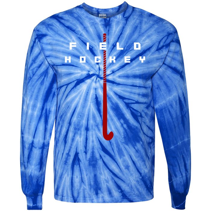 Field Hockey Field Hockey Gift Tie-Dye Long Sleeve Shirt